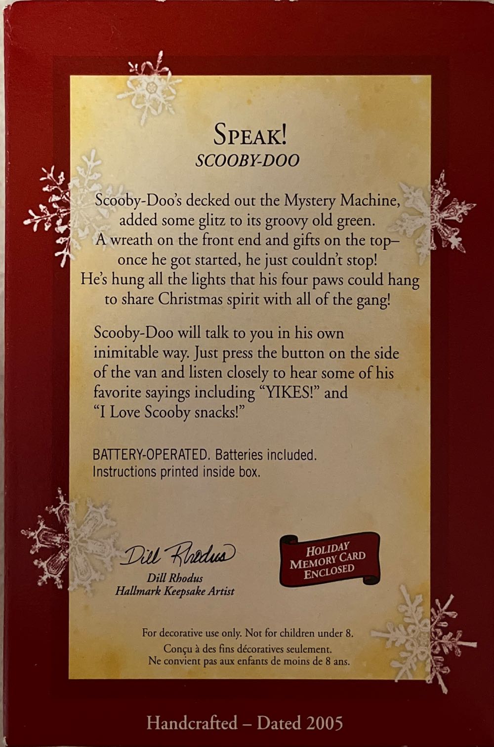 Speak! - Scooby-Doo! (Cartoon Characters) ornament collectible [Barcode 015012867640] - Main Image 4