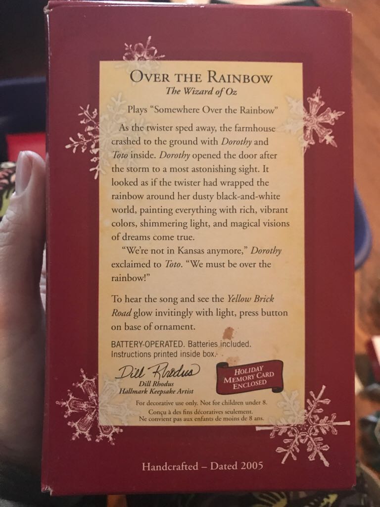Oz: “OVER the RAINBOW” - The Wizard of Oz - Munchkinland (MAGIC: Music & Light) ornament collectible [Barcode 015012867657] - Main Image 2