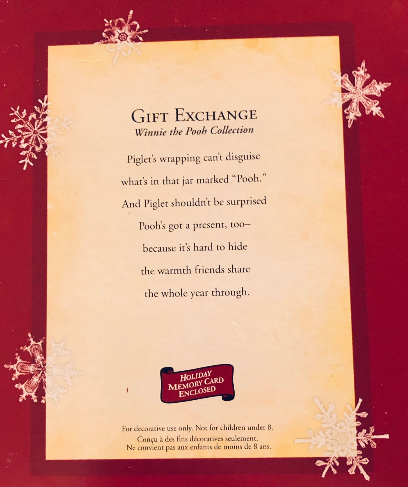 Gift Exchange - Winnie The Pooh Collection (Disney’s Winnie the Pooh & Co.) ornament collectible [Barcode 015012869385] - Main Image 4