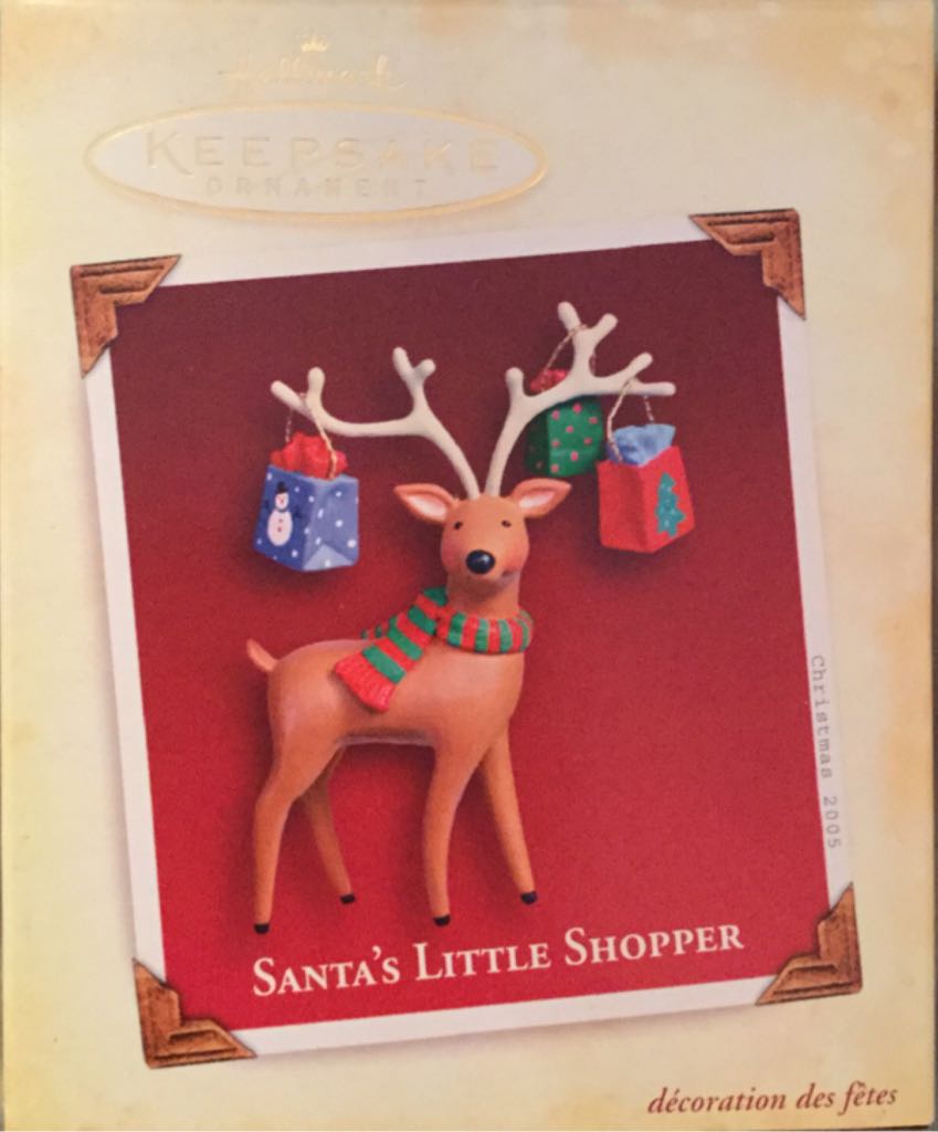 Santa’s Little Shopper  - Reindeer (Reindeer) ornament collectible [Barcode 015012871807] - Main Image 1