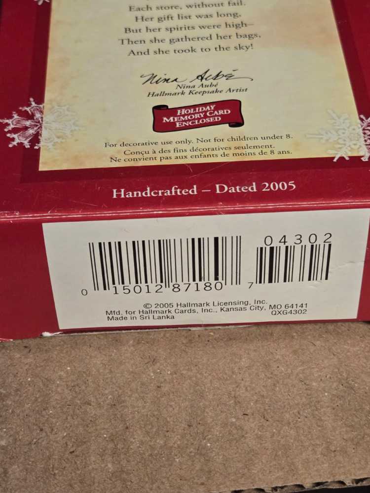 Santa’s Little Shopper  - Reindeer (Reindeer) ornament collectible [Barcode 015012871807] - Main Image 4