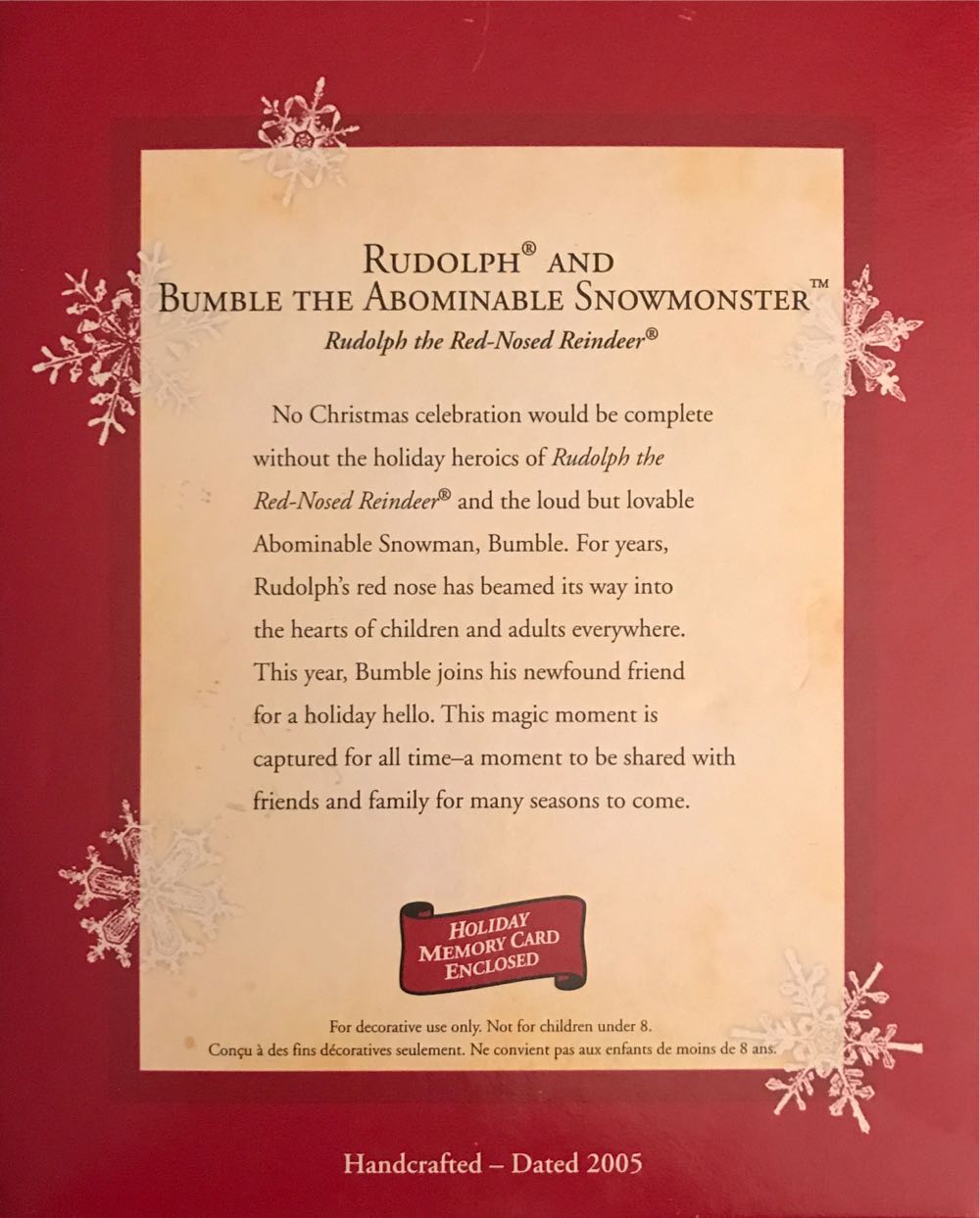 Rudolph & Abominable Snowman - Rudolph The Red-Nosed Reindeer (Rudolph The Red-Nosed Reindeer) ornament collectible [Barcode 015012871814] - Main Image 3