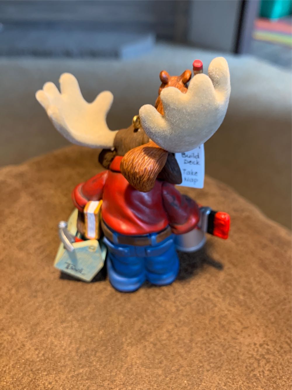 Mooster Fix-It - Handyman Moose (Keepsake Series) ornament collectible [Barcode 015012871869] - Main Image 4