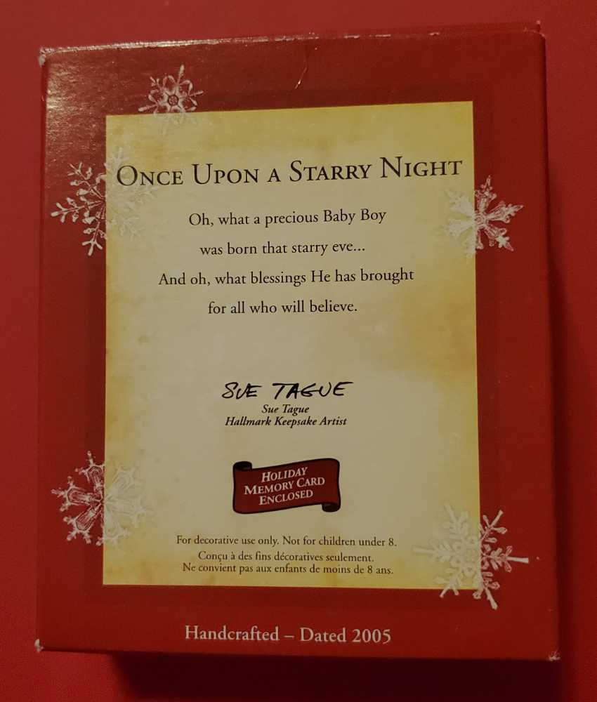 Once Upon A Starry Night 2005 - Nativity (Religious) ornament collectible [Barcode 015012876215] - Main Image 2