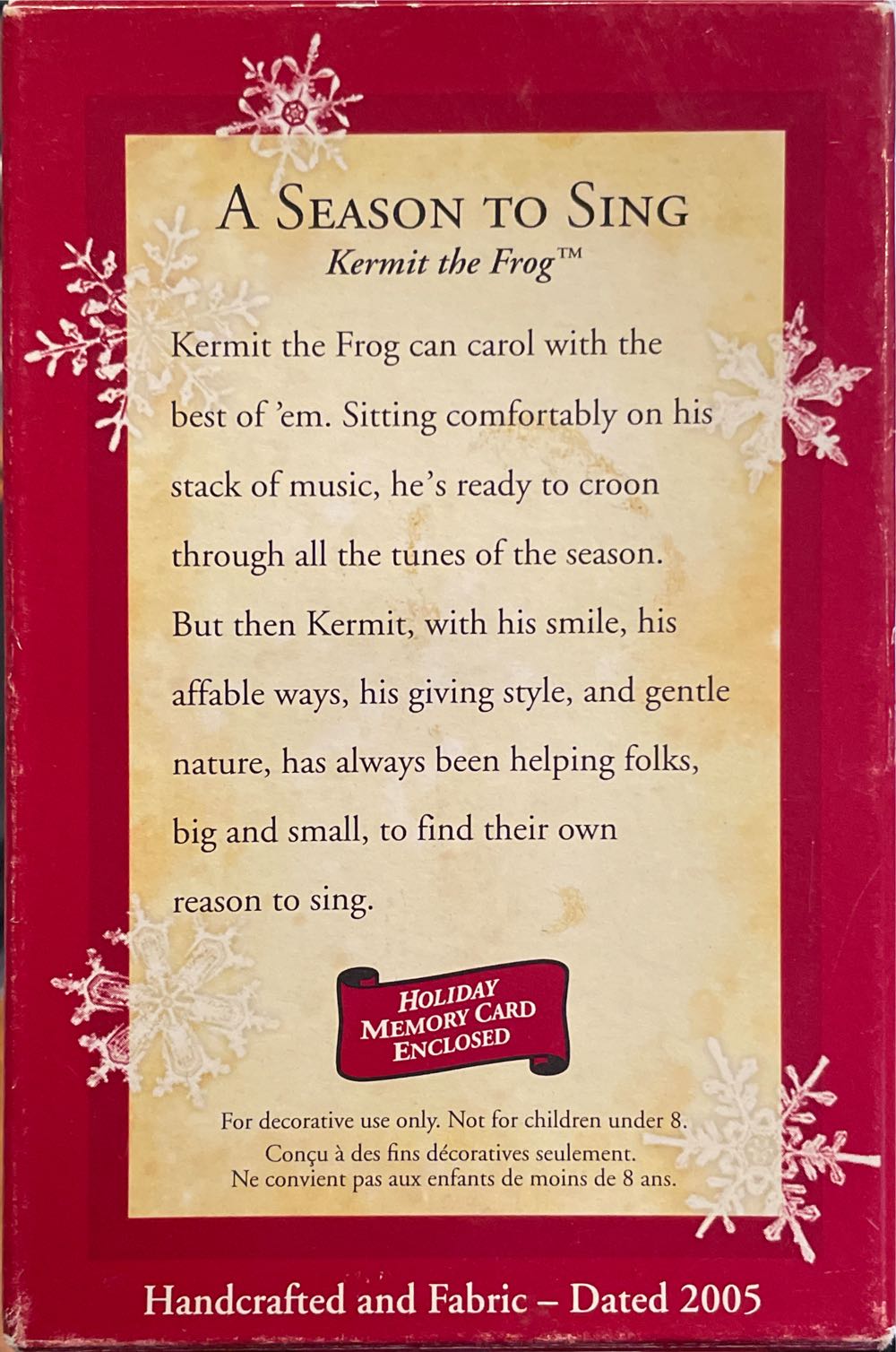 Muppets:  A Season To Sing - Jim Henson’s Muppets (The Muppets) ornament collectible [Barcode 015012876222] - Main Image 2