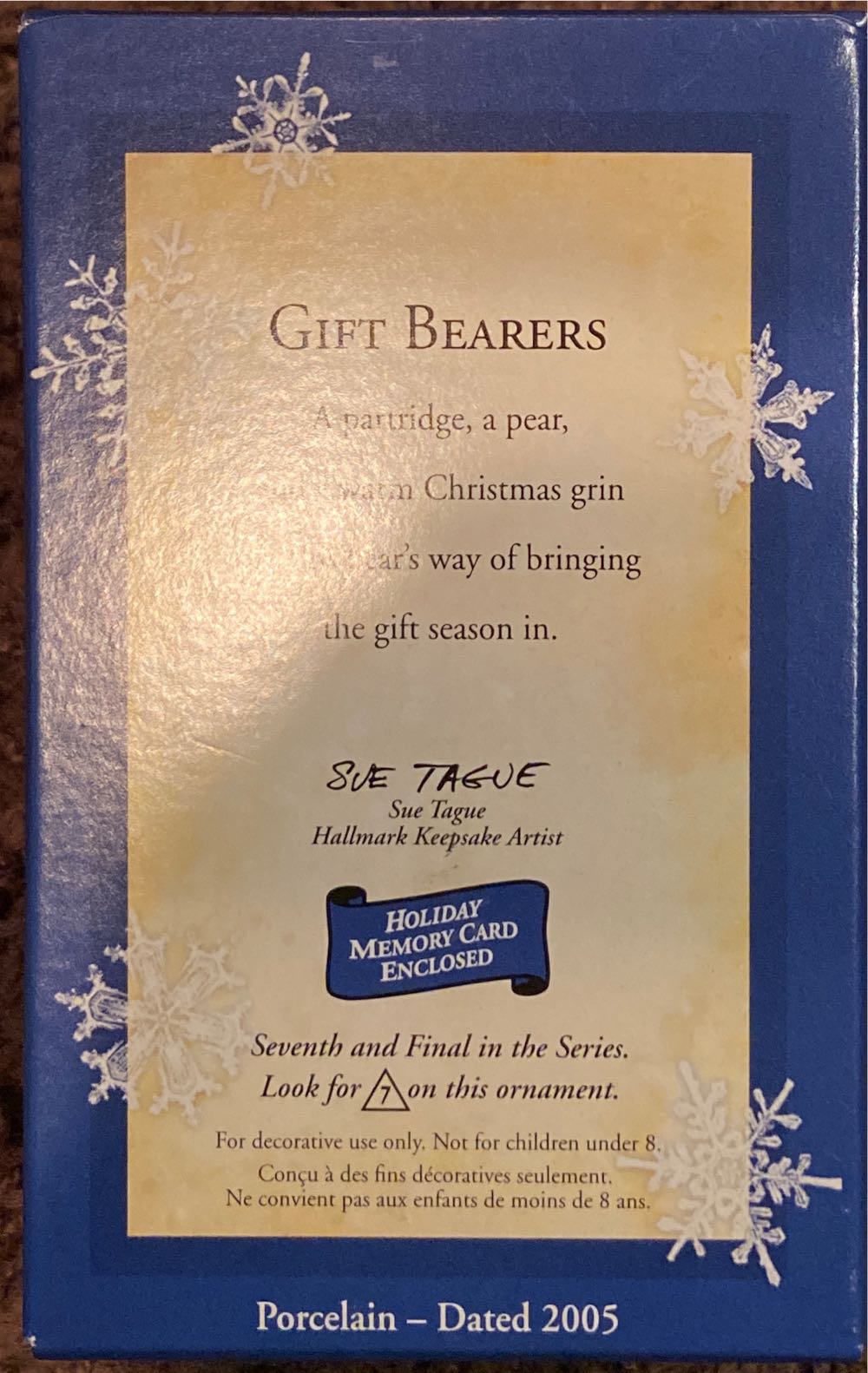 Gift Bearers #7 - Gift Bearers (The Twelve Days Of Christmas) ornament collectible [Barcode 015012879735] - Main Image 3