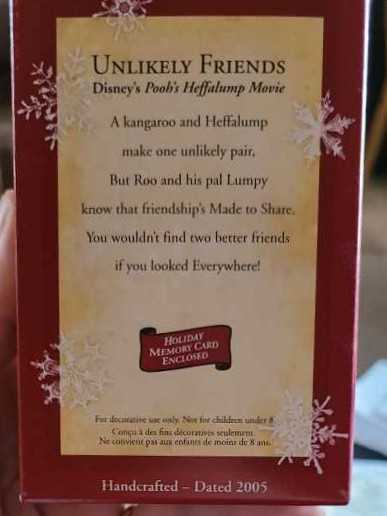 Unlikely Friends  (Disney Winnie the Pooh & Co) ornament collectible [Barcode 015012888324] - Main Image 3