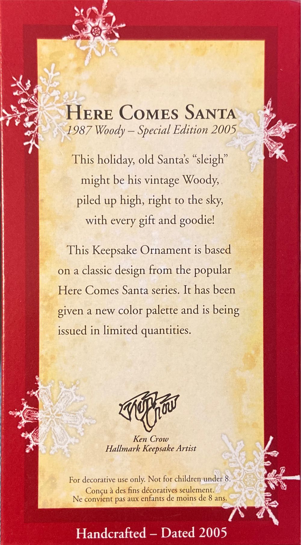 Here Comes Santa Special Edition - Green Convertible Woody - Here Comes Santa (Santa) ornament collectible [Barcode 015012891645] - Main Image 2