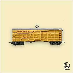 Lionel Union Pacific Veranda Stockcar - Lionel Trains (Lionel Trains) ornament collectible [Barcode 015012909883] - Main Image 2