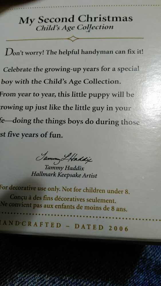 My Second Christmas  - Child’s Age Collection (Child’s Age Collection) ornament collectible [Barcode 015012910186] - Main Image 2