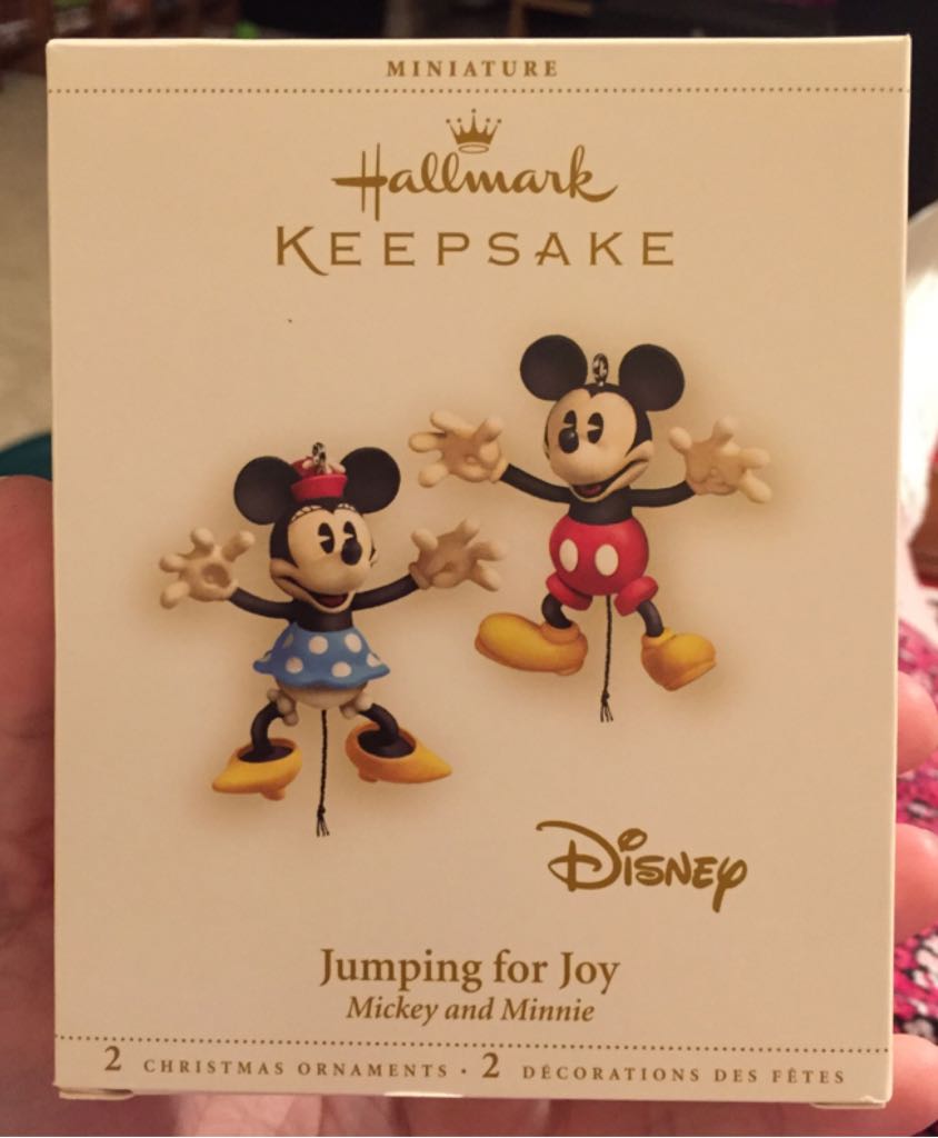 Jumping for Joy - Miniatures (Disney’s Mickey Mouse & Minnie Mouse) ornament collectible [Barcode 015012917529] - Main Image 1