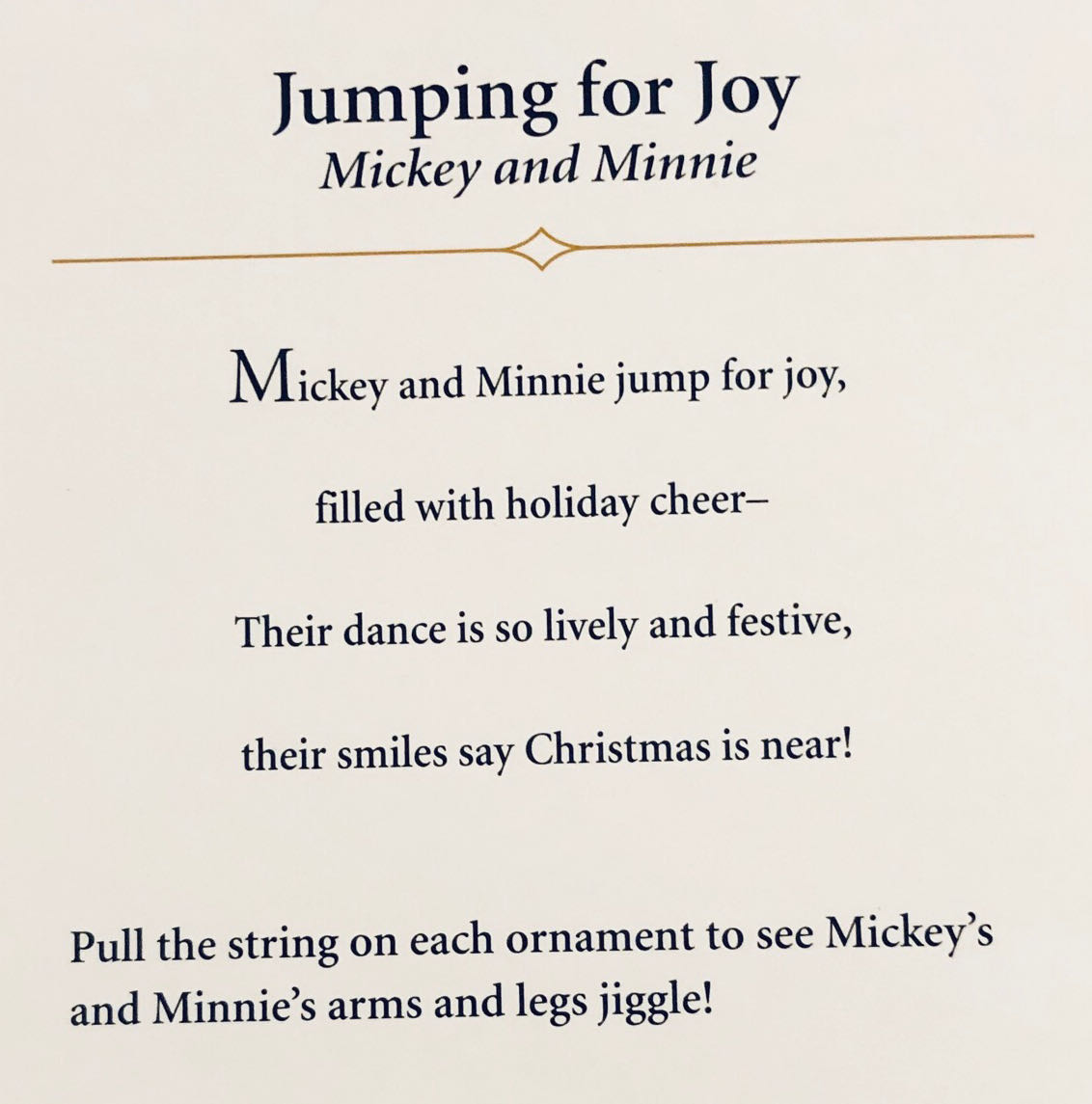 Jumping for Joy - Miniatures (Disney’s Mickey Mouse & Minnie Mouse) ornament collectible [Barcode 015012917529] - Main Image 4