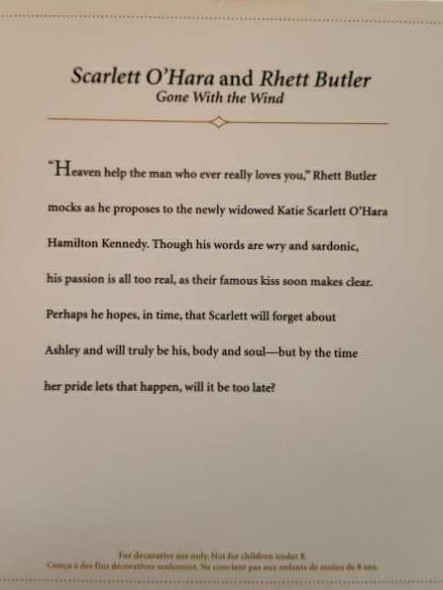 Gone With The Wind- Scarlett O’Hara and Rhett Butler - Gone With The Wind (Gone With The Wind) ornament collectible [Barcode 015012918007] - Main Image 2