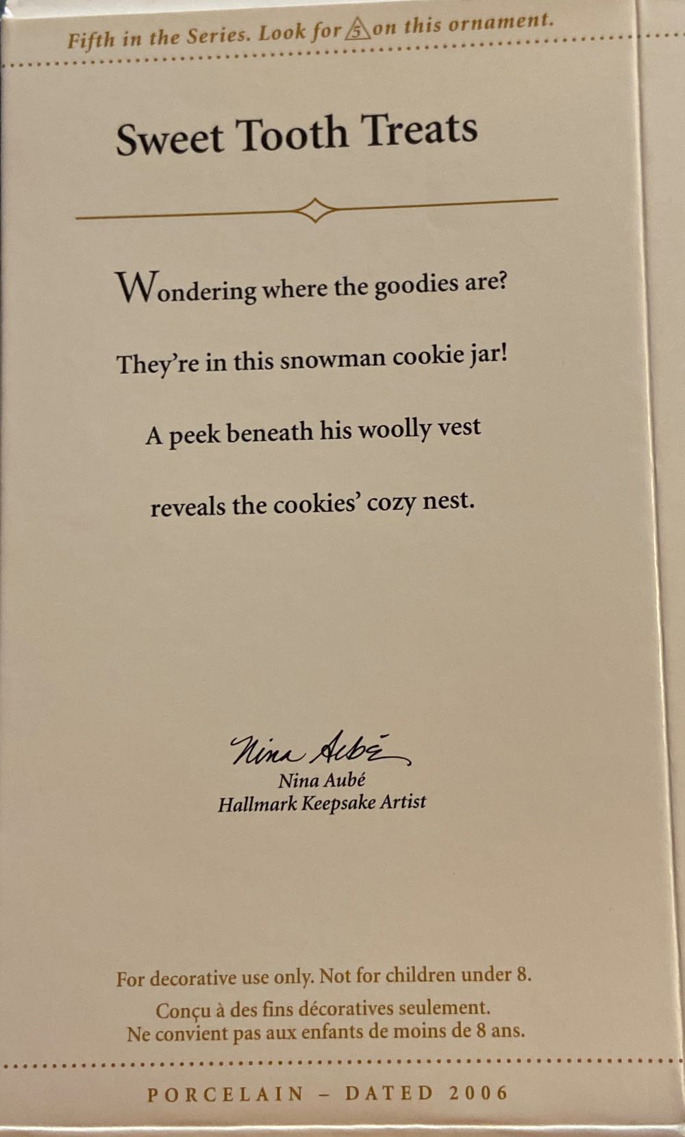 Sweet Tooth Treats 2006 - Sweet Tooth Treats (Cookie Jars) ornament collectible [Barcode 015012922332] - Main Image 2