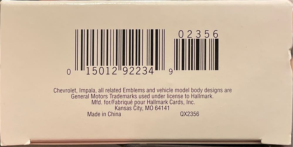 #16 1961 Chevrolet Impala #16 - Classic American Cars (Cars) ornament collectible [Barcode 015012922349] - Main Image 3
