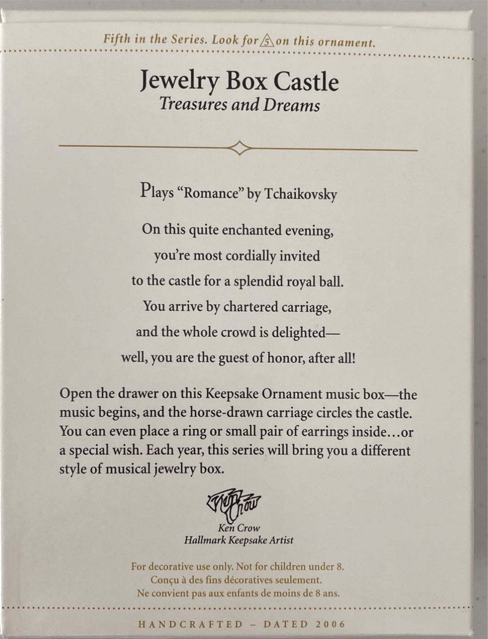 T&D#5 - Jewelry Box Castle - Treasures And Dreams (Jewelry box) ornament collectible [Barcode 015012927412] - Main Image 2