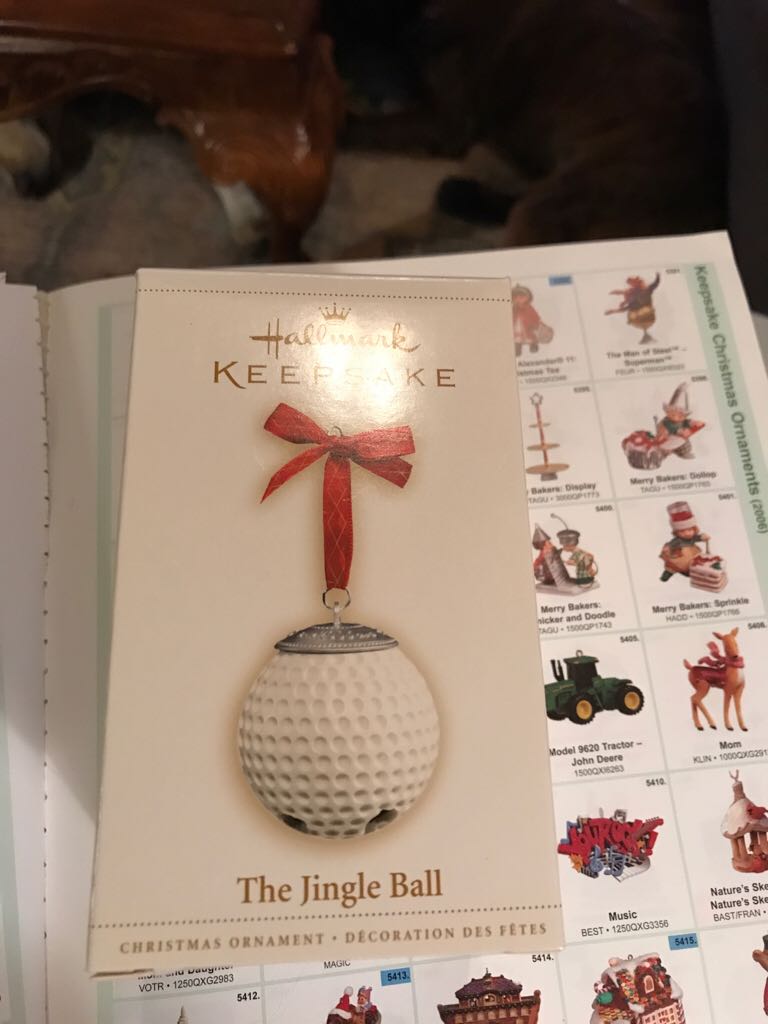 The Jingle Ball - Golf (Hallmark Keepsake Christmas Ornament) ornament collectible [Barcode 015012929386] - Main Image 2