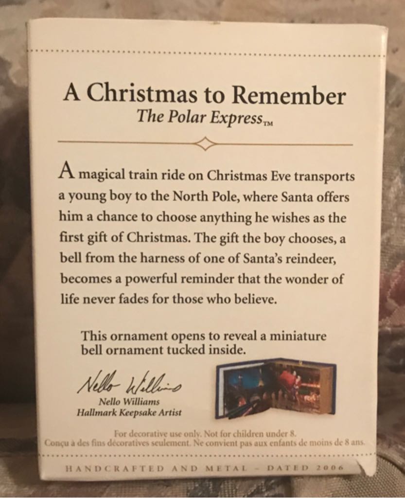 A Christmas To Remember - The Polar Express - The Polar Express (Christmas Movies) ornament collectible [Barcode 015012932799] - Main Image 2