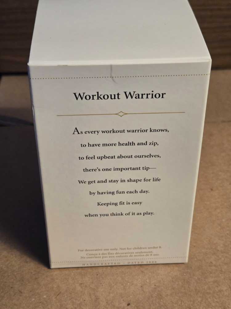 “WORKOUT WARRIOR” - n/a (Hanging Ornament) ornament collectible [Barcode 015012946307] - Main Image 2