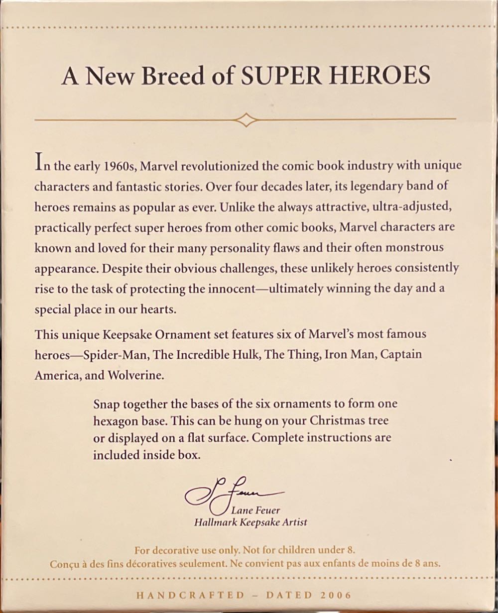 A New Breed of Super Heroes - Marvel (Superheroes) ornament collectible [Barcode 015012947915] - Main Image 2
