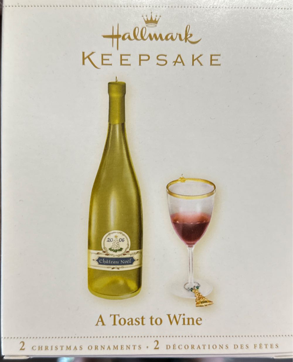 Toast To Wine Red, A  (Wine, Food) ornament collectible [Barcode 015012957112] - Main Image 4