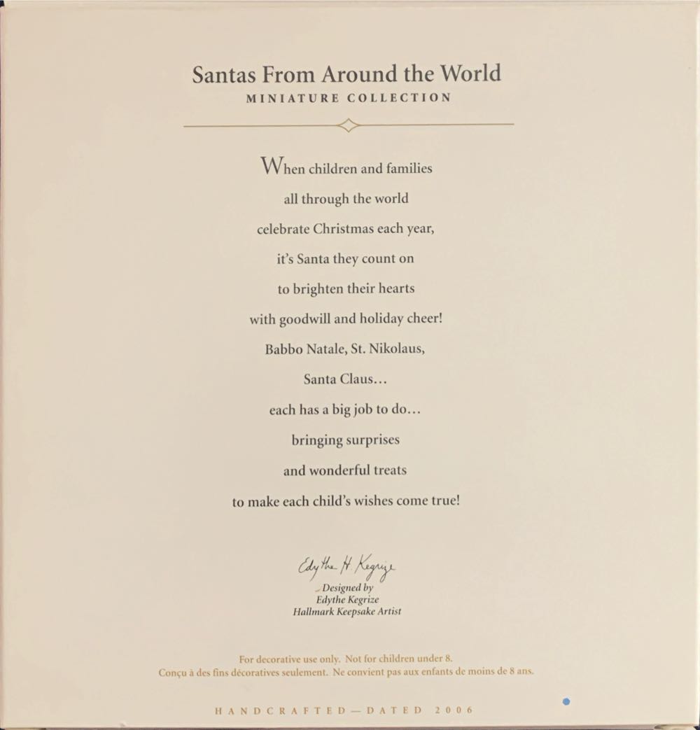 Santas From Around The World  - Santas From Around The World (Santas) ornament collectible [Barcode 015012958072] - Main Image 3
