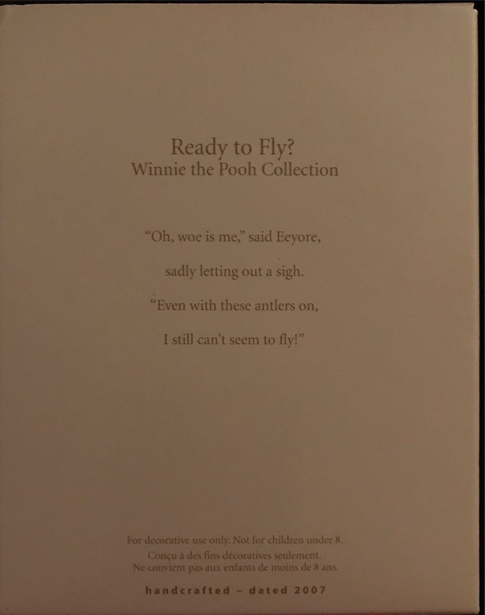 Ready to Fly? - Disney (Winnie The Pooh Collection) ornament collectible [Barcode 015012975055] - Main Image 3