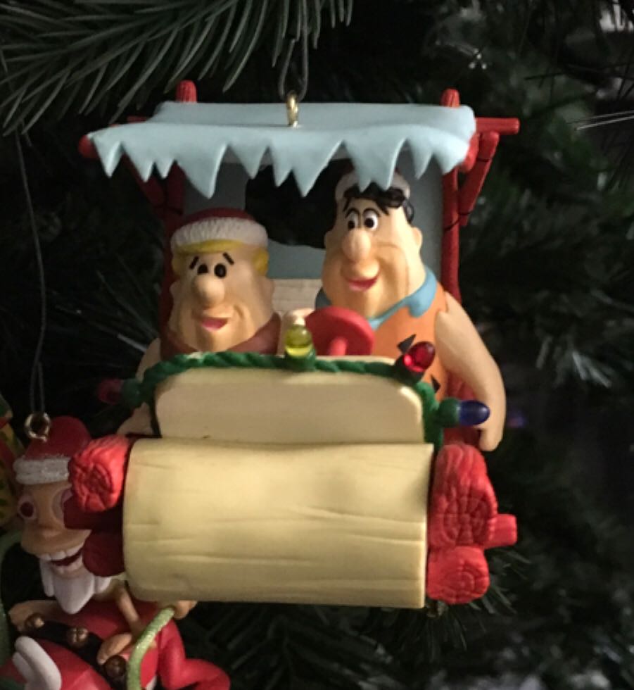 Fred and Barney - Keepsake Ornament (Flintstones / Pop Culture Collection) (The Flintstones; cartoon & TV characters; Christmas) ornament collectible [Barcode 015012166507] - Main Image 2