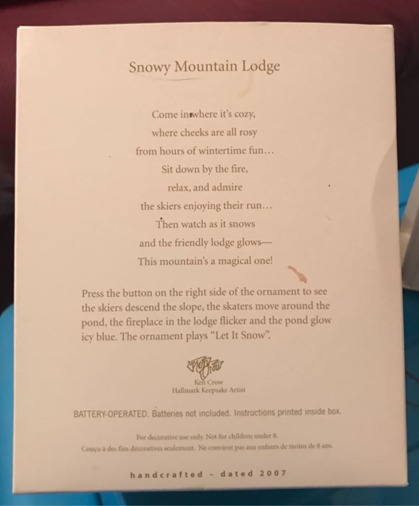 Snowy Mountain Lodge - Magic (Magic Light And Sound) ornament collectible [Barcode 015012975963] - Main Image 2