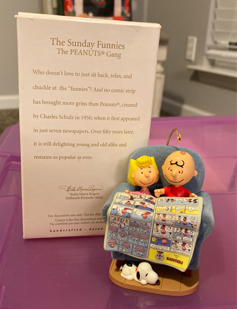 Peanuts, The Sunday Funnies - The Sunday Funnies (The Peanuts Gang) ornament collectible [Barcode 015012978162] - Main Image 4