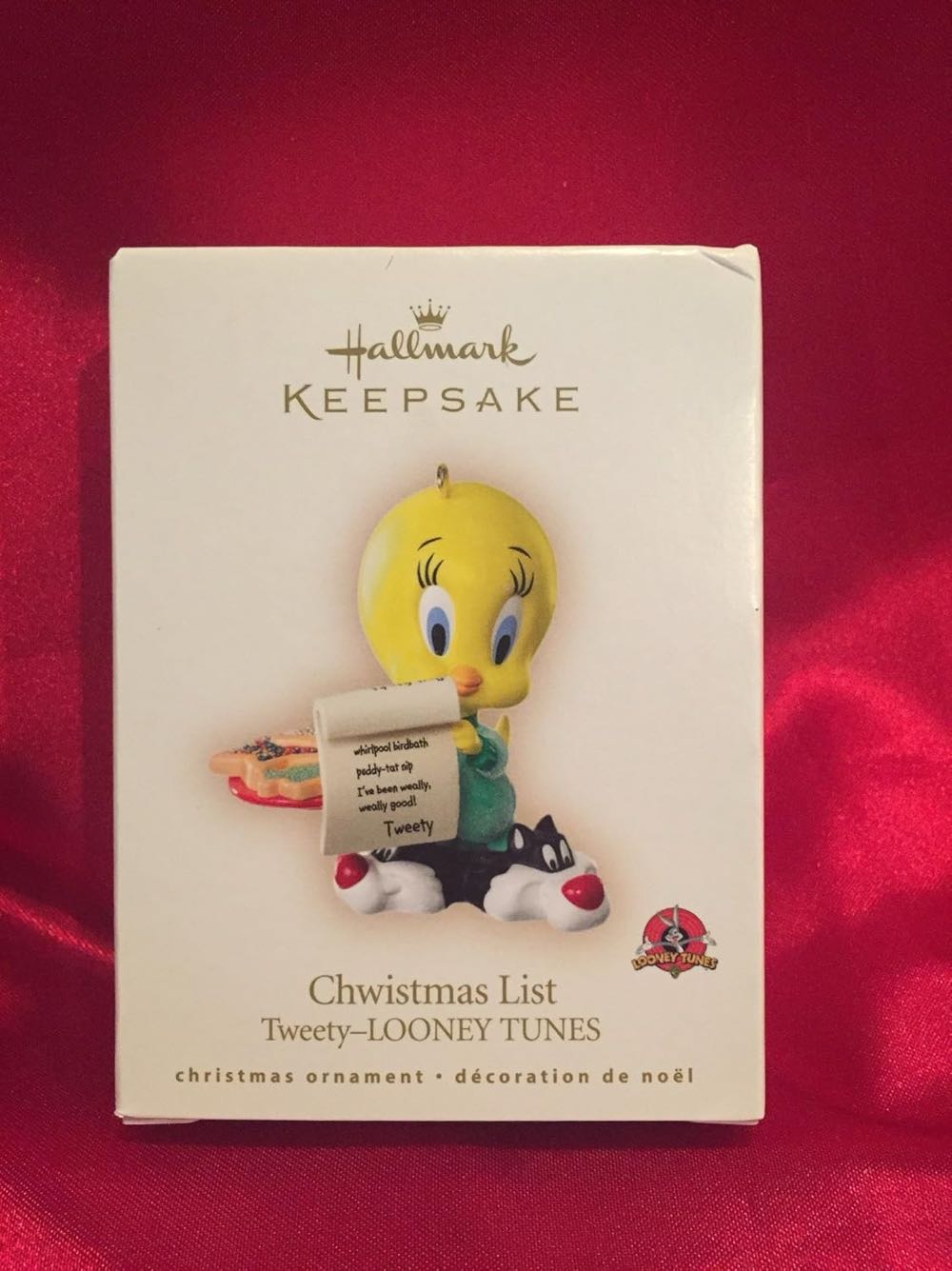 Chwistmas List - Looney Tunes (Looney Tunes) ornament collectible [Barcode 015012980202] - Main Image 3