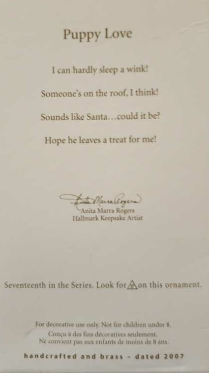 Puppy Love #17 - Bulldog - Puppy Love (Dogs) ornament collectible [Barcode 015012981148] - Main Image 2