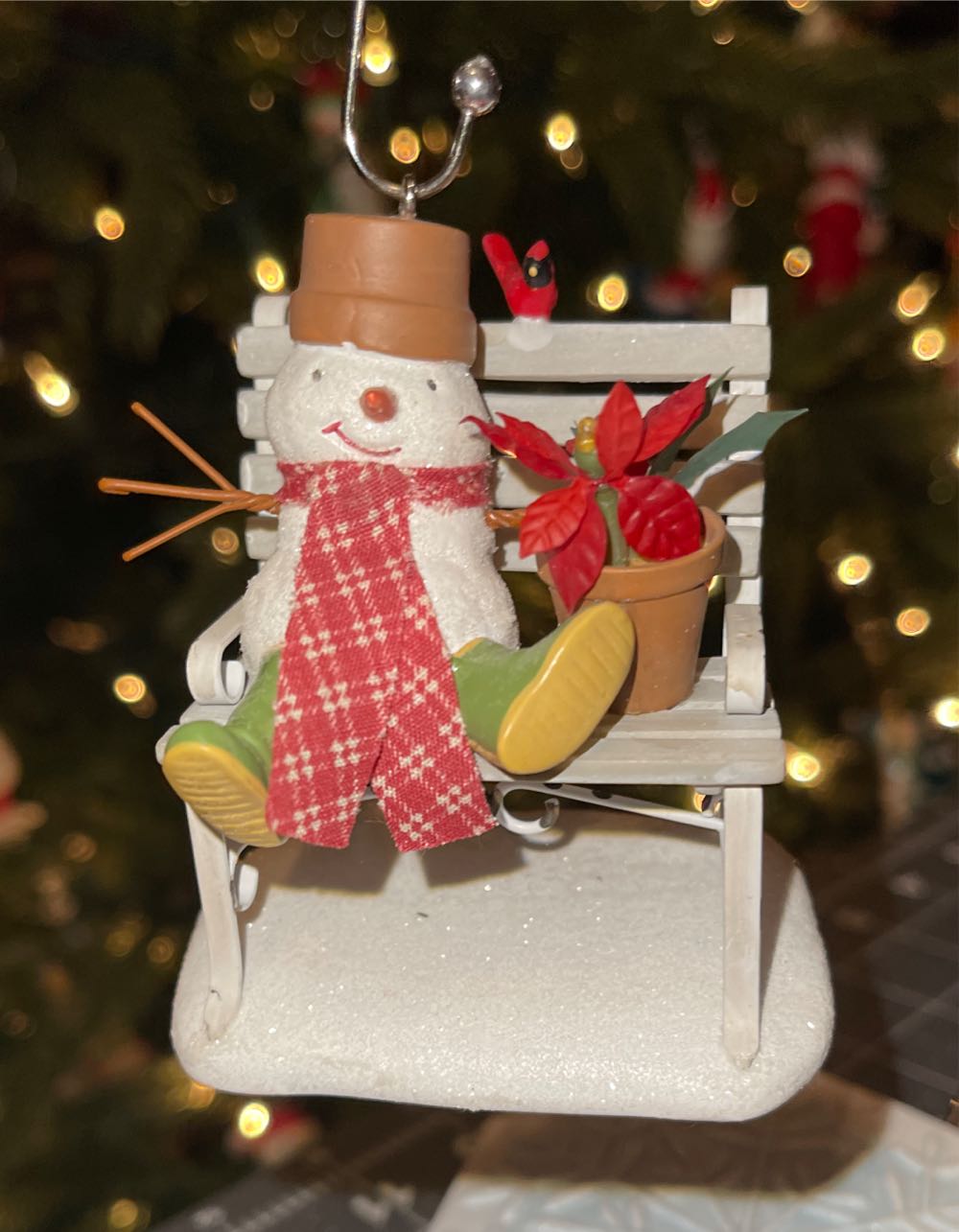 Garden Bench Buddies 2007 - The Snowmen of Winter Garden (Winter Garden Collection) ornament collectible [Barcode 015012982244] - Main Image 4