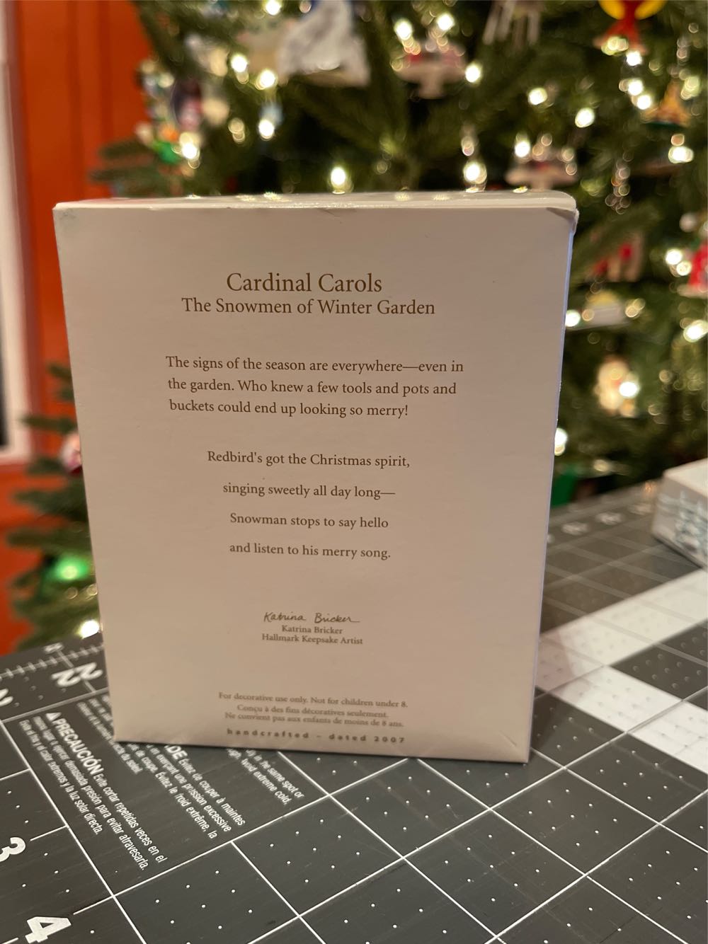 Cardinal Carols 2007 - The Snowmen of Winter Garden (Snowman) ornament collectible [Barcode 015012982299] - Main Image 2