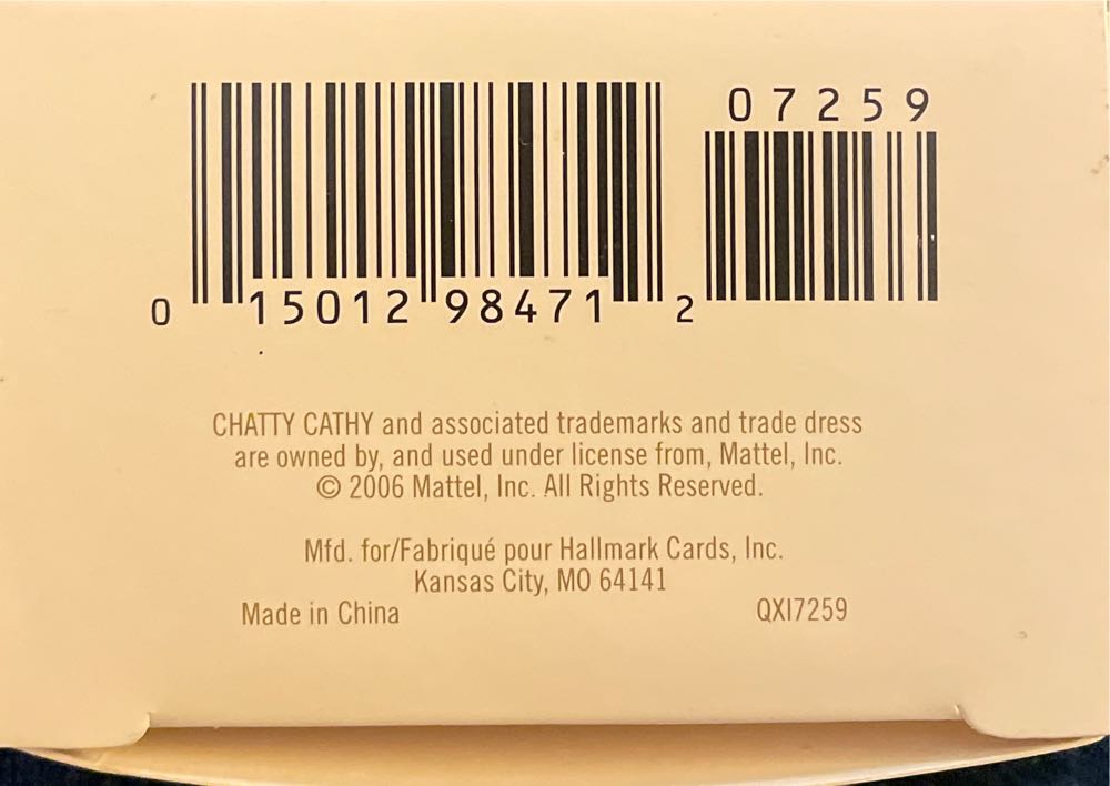 Chatty Cathy - Dolls - Magic Sound (Toys and Games) ornament collectible [Barcode 015012984712] - Main Image 3