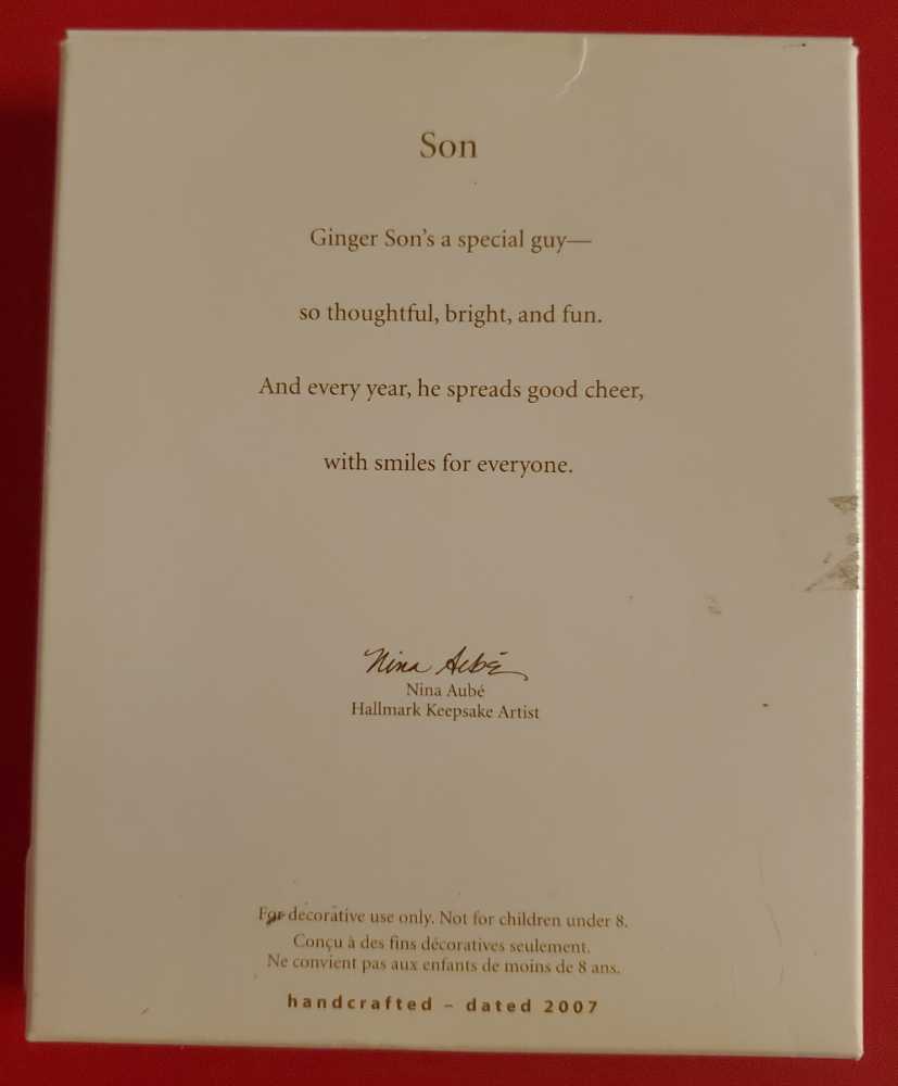 Son 2007 - Son (Son) ornament collectible [Barcode 015012984767] - Main Image 2