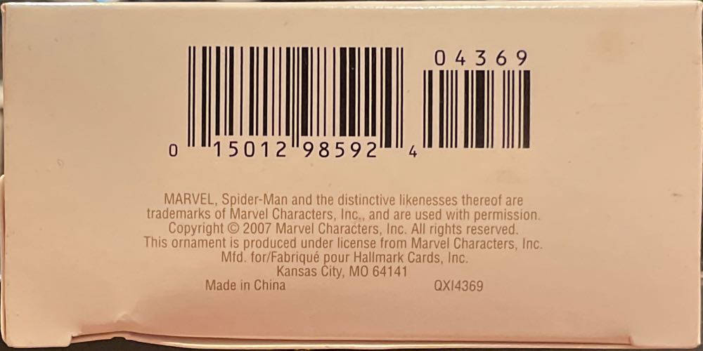 The Amazing Spider-Man - Spider-Man (Marvel Superheroes) ornament collectible [Barcode 015012985924] - Main Image 3