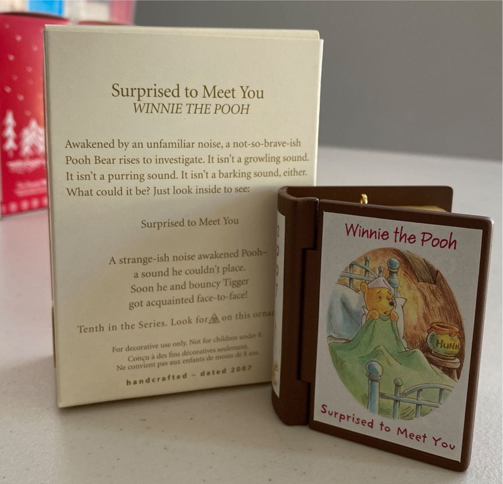 Winnie The Pooh Book #10 - Surprised To Meet You - Disney Winnie The Pooh (Walt Disney Productions) ornament collectible [Barcode 015012986594] - Main Image 4
