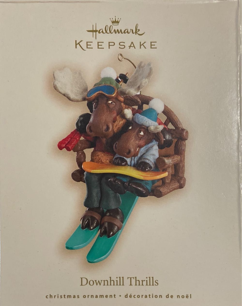 Downhill Thrills - Keepsake Ornament (Moose) ornament collectible [Barcode 015012986792] - Main Image 2