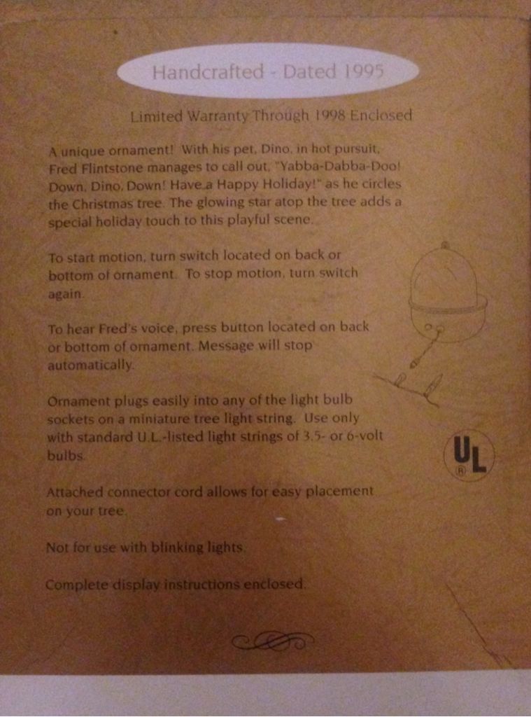 Fred And Dino - The Flintstones (Keepsake Ornament) ornament collectible [Barcode 015012176384] - Main Image 2