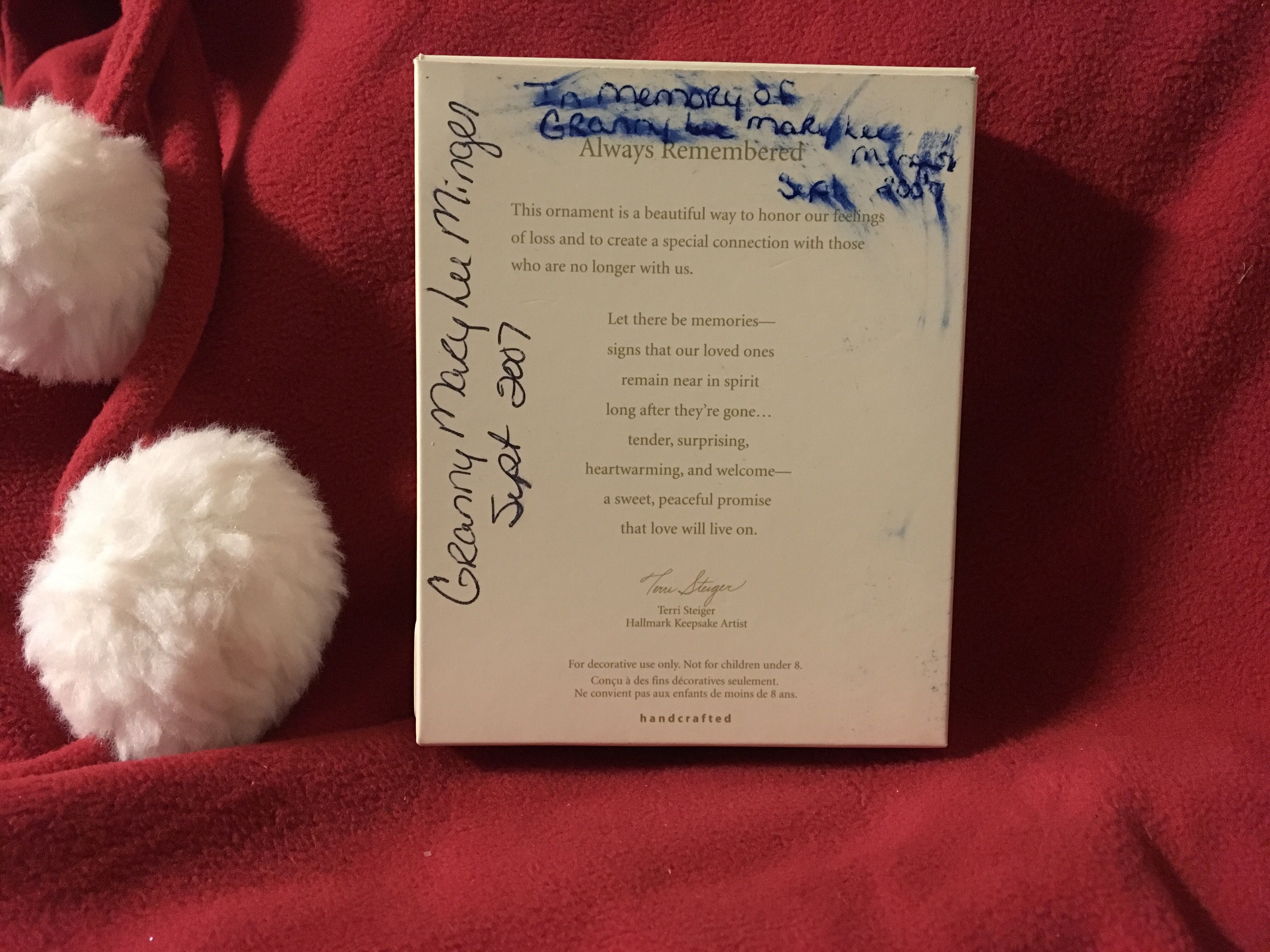 Always Remembered  (Remembrance) ornament collectible [Barcode 015012993516] - Main Image 2