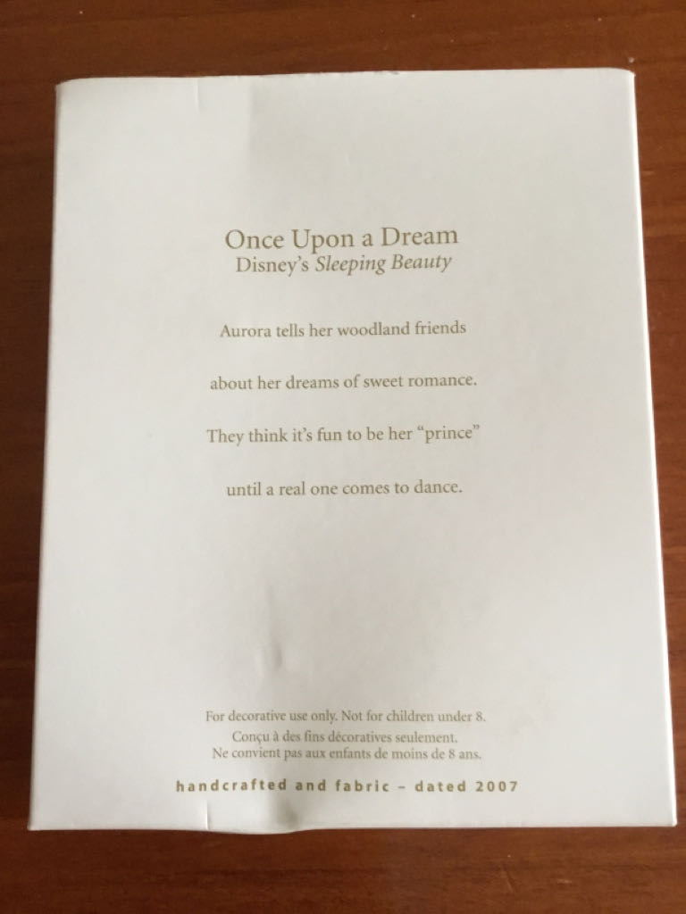 Once Upon A Dream - Disney’s Sleeping Beauty (Disney) ornament collectible [Barcode 015012993523] - Main Image 2