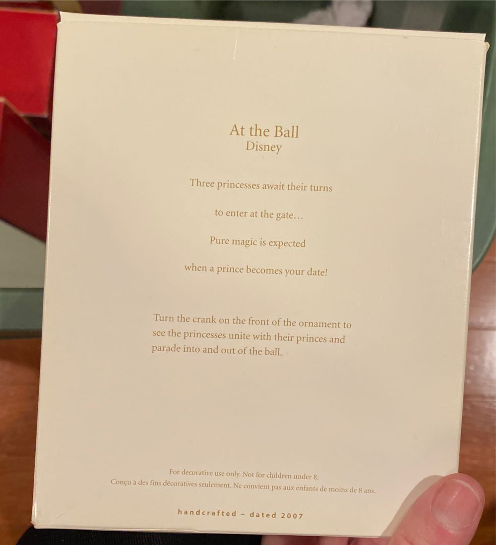 At The Ball - Disney Princesses (Disney) ornament collectible [Barcode 015012994858] - Main Image 2