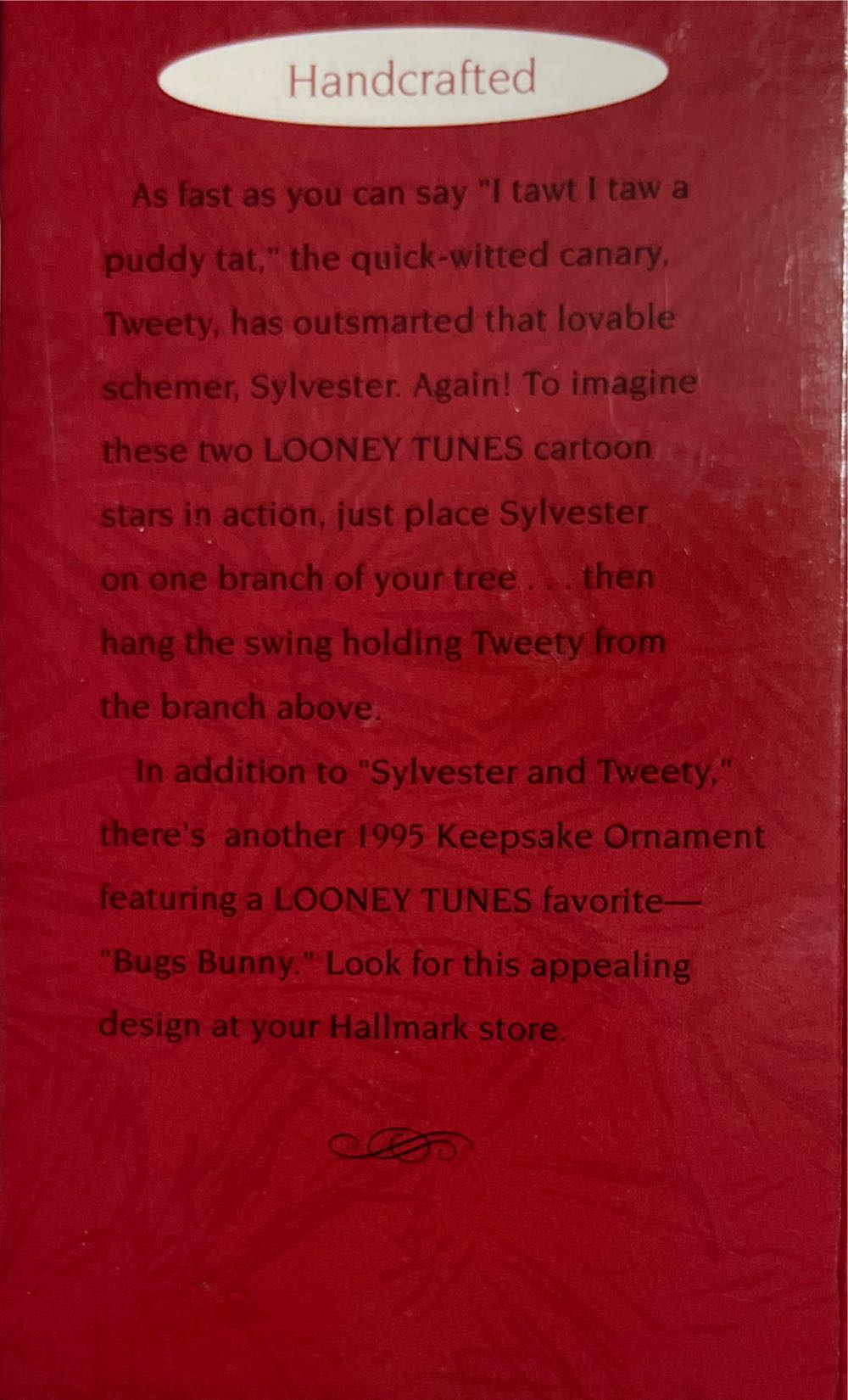 Sylvester And Tweety - Looney Tunes (Hang-Togethers) ornament collectible [Barcode 015012176582] - Main Image 2