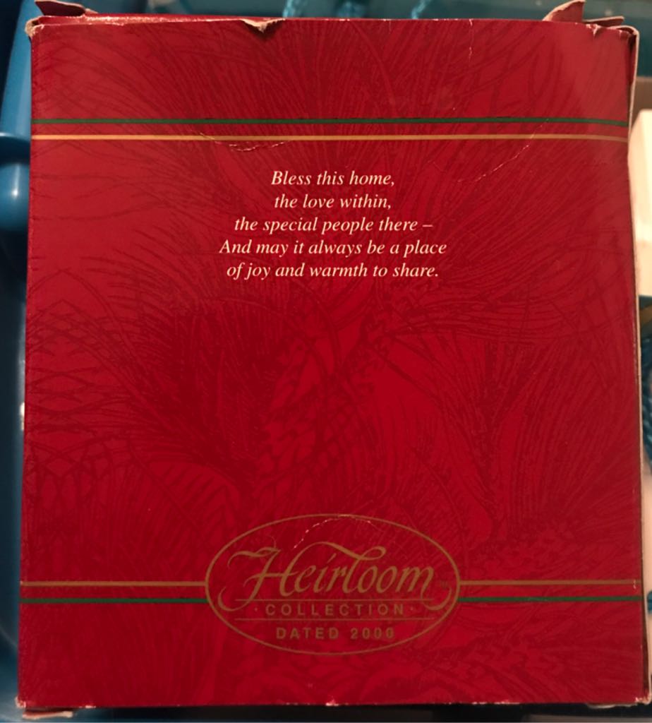 New Home - Dated 2000  ornament collectible [Barcode 018100615000] - Main Image 2