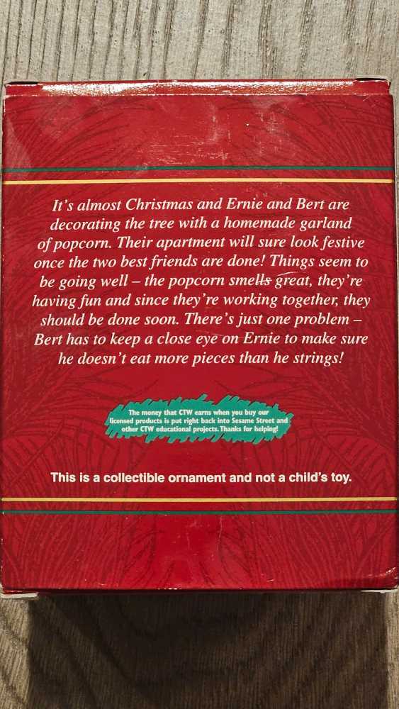 Bert And Ernie’s Christmas Fun - Sesame Street (The Muppets) ornament collectible [Barcode 018100615796] - Main Image 3