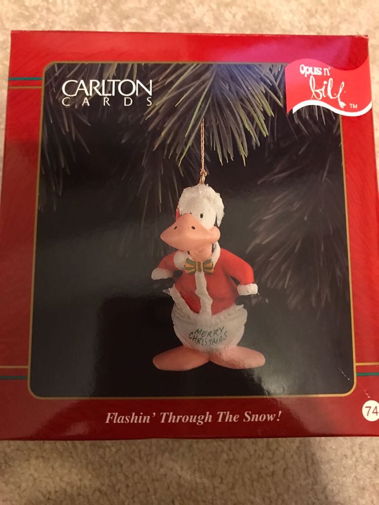 Flashin’ Through The Snow - Opus N’ Bill (Opus ‘n Bill) ornament collectible [Barcode 018100856151] - Main Image 1
