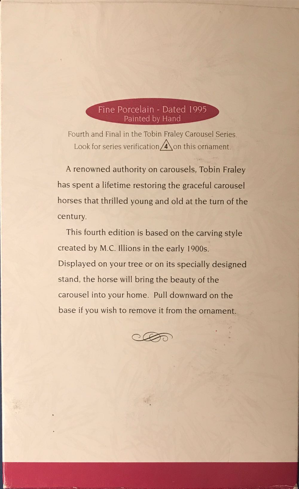 Tobin Fraley Carousel 4th & Final - Tobin Fraley Carousel Series (Carousel Horse) ornament collectible [Barcode 015012176735] - Main Image 4