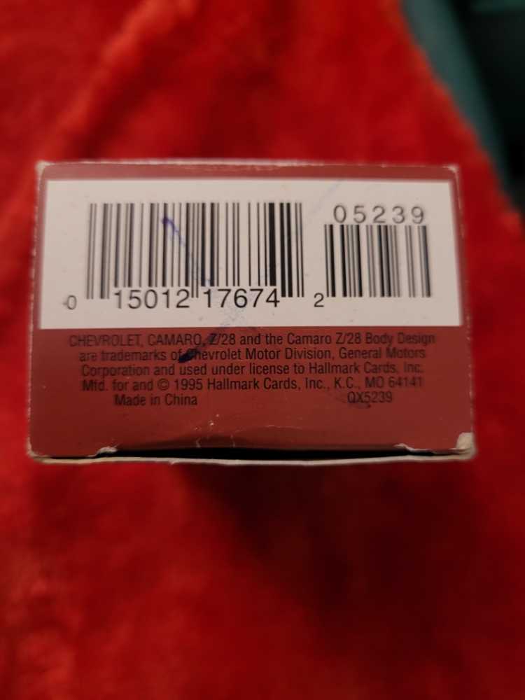1969 Chevrolet Camero - Cars And Trucks (Collector’s Series) ornament collectible [Barcode 015012176742] - Main Image 3