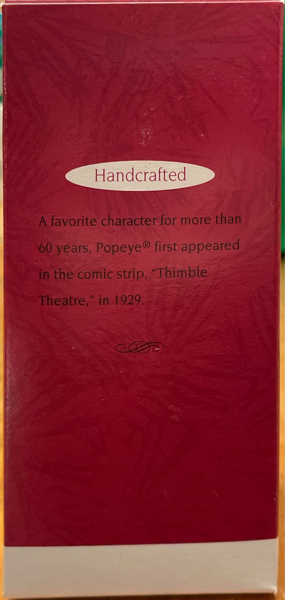 Popeye  - Cartoons (Popeye Collection) ornament collectible [Barcode 015012176766] - Main Image 3